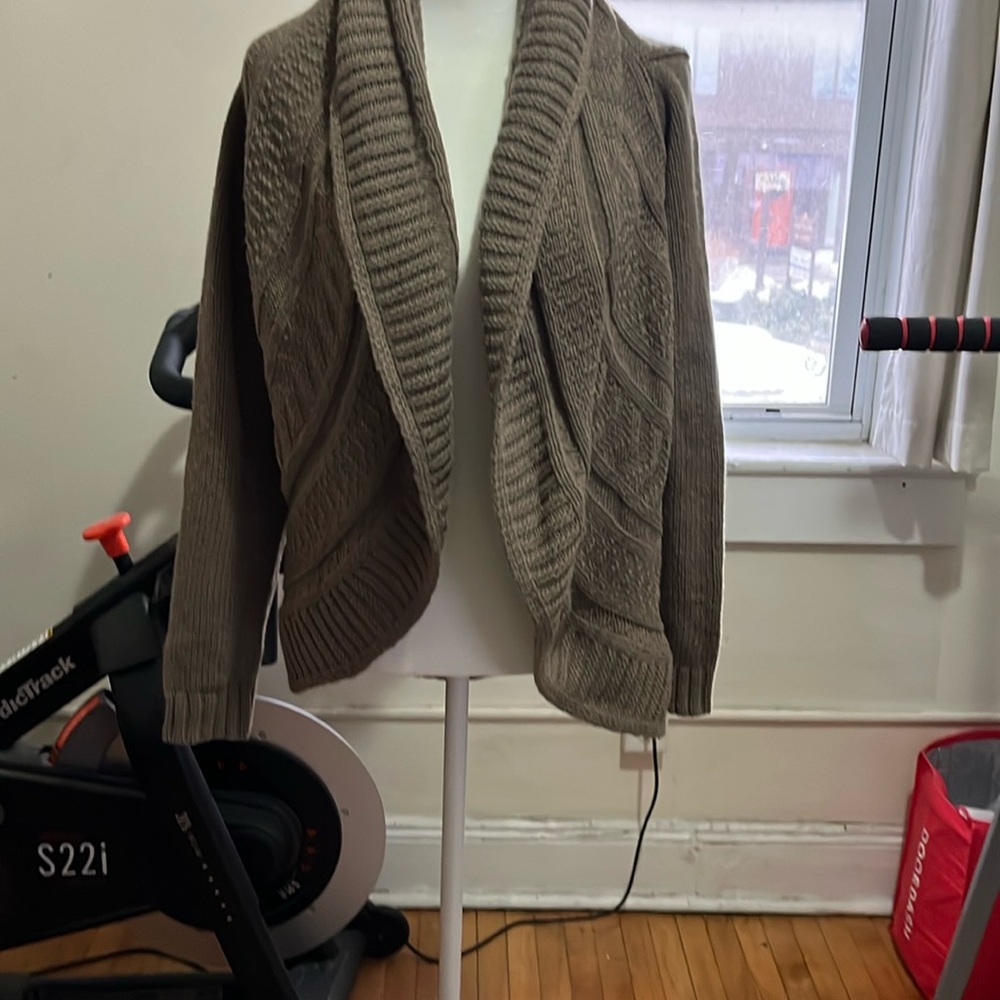 Lands End Med Petite Cozy Knit Cardigan